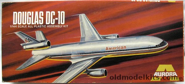 Aurora 1/144 Douglas DC-10 American Airlines, 366-250 plastic model kit